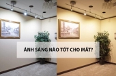 Ánh sáng vàng hay trắng tốt cho mắt người sử dụng?